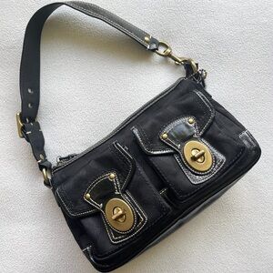 Coach Legacy Shoulder Bag Black Y2K F13102